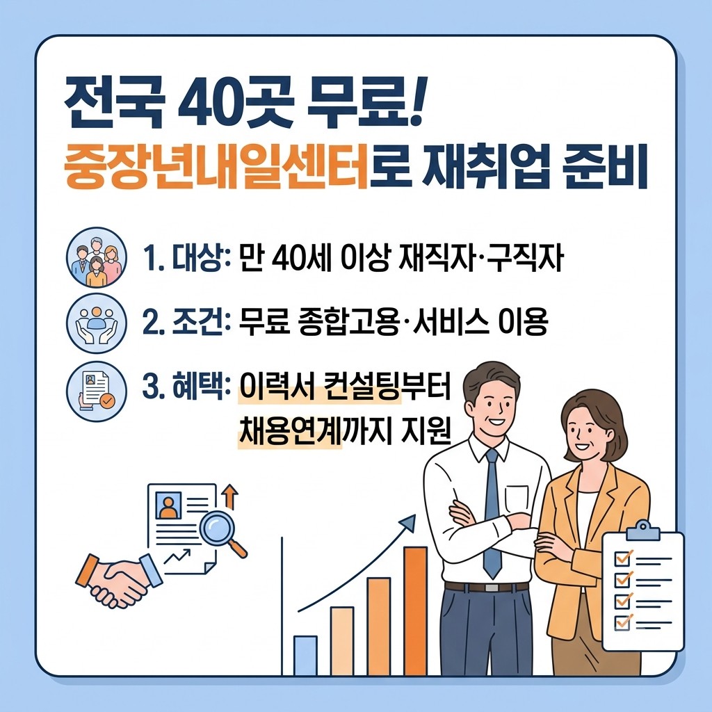 중장년내일센터 재취업 지원 안내