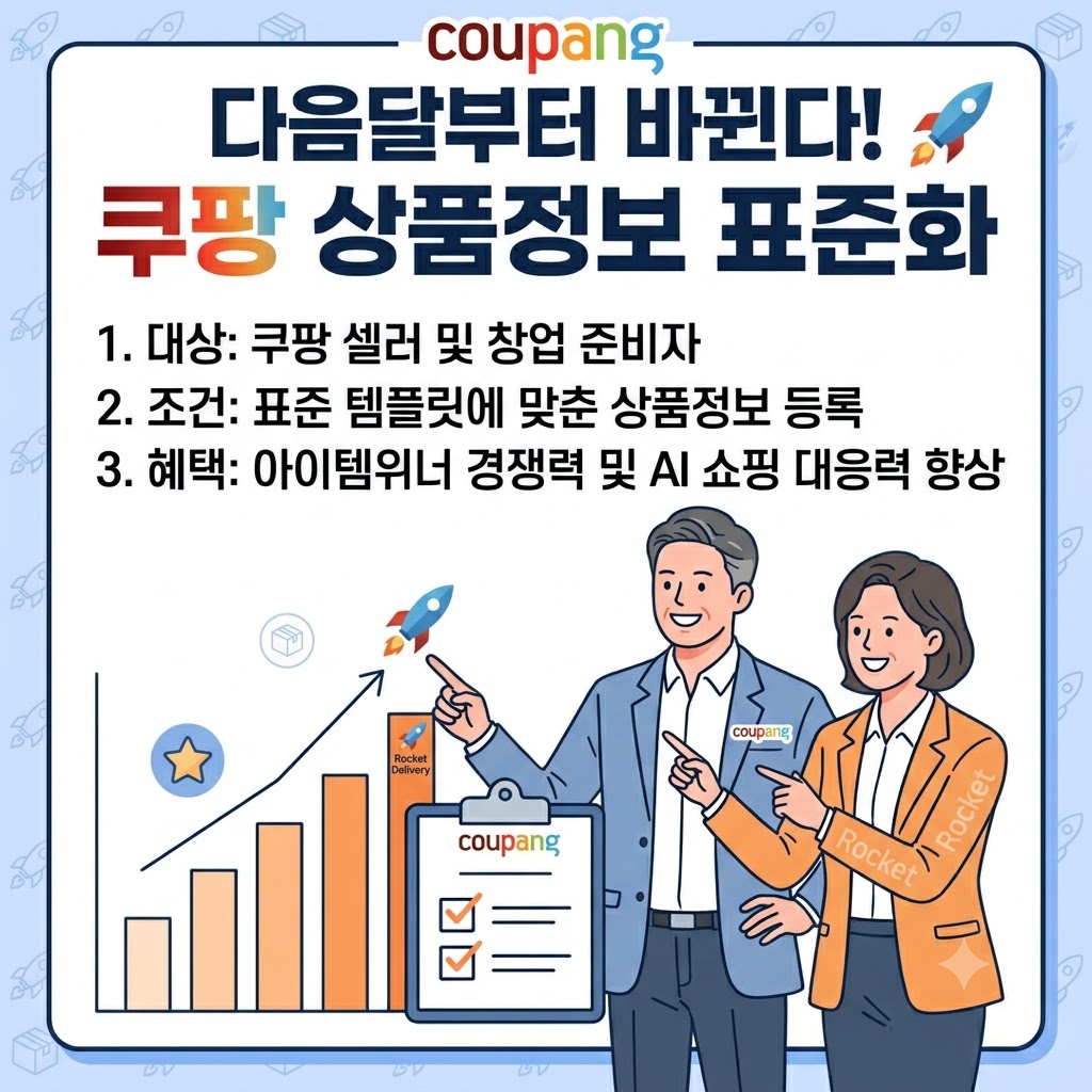 쿠팡 아이템위너 제도의 작동 방식을 설명하는 인포그래픽